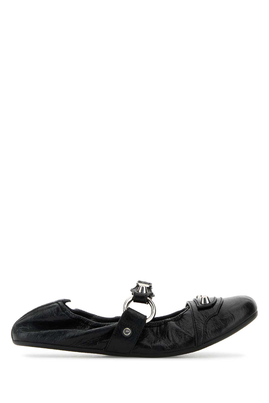 Balenciaga Domesticated lamb leather ballet flat in black