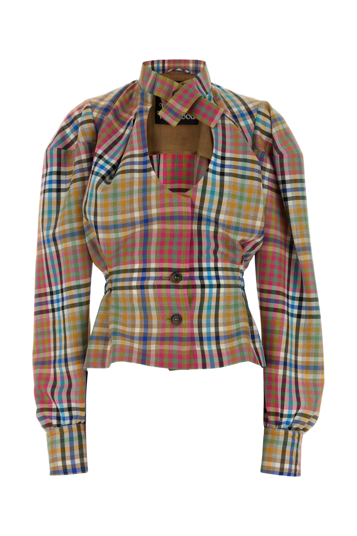 Embroidered Wool Vase Blazer Multi Exterior: Virgin Giacche E Gilet