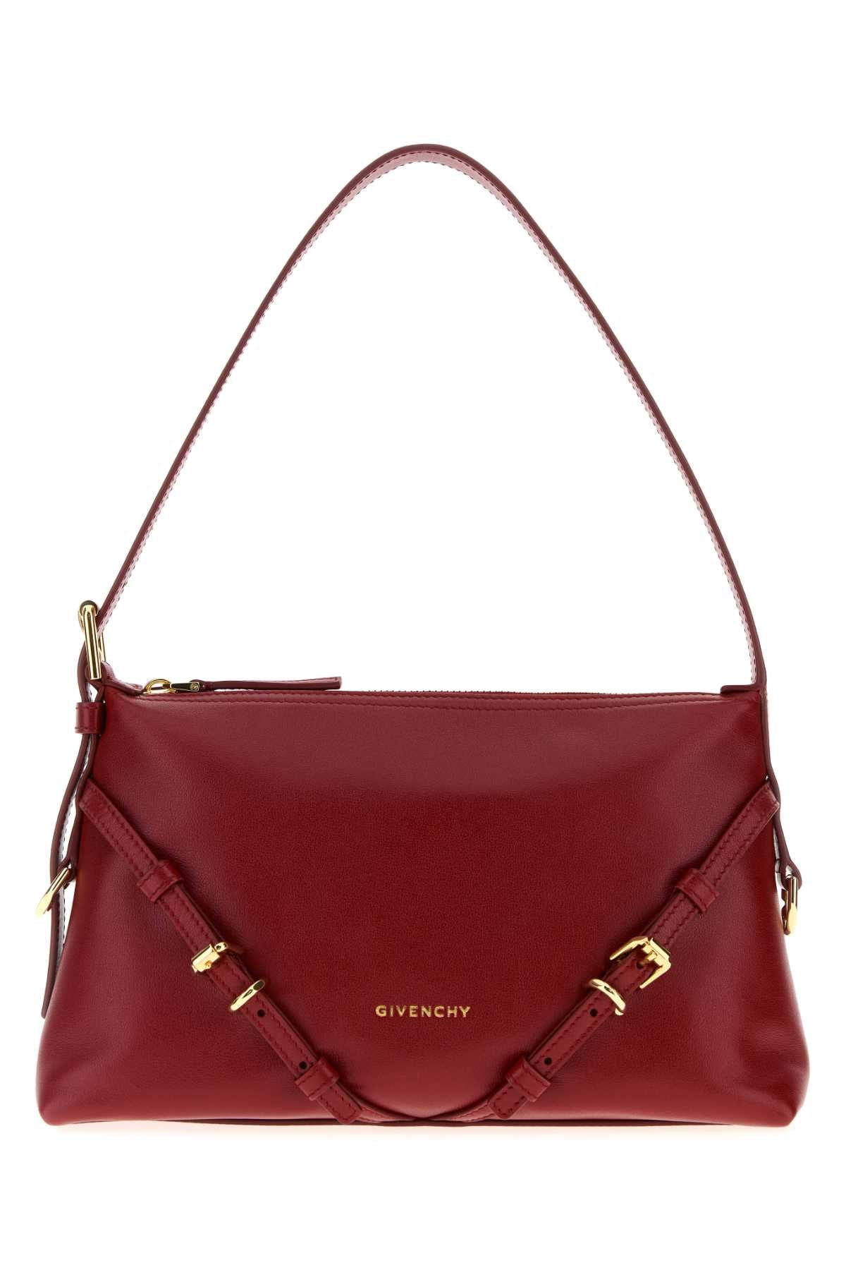 Red Leather Mini Voyou Shoulder Bag Darkred Borse A Mano