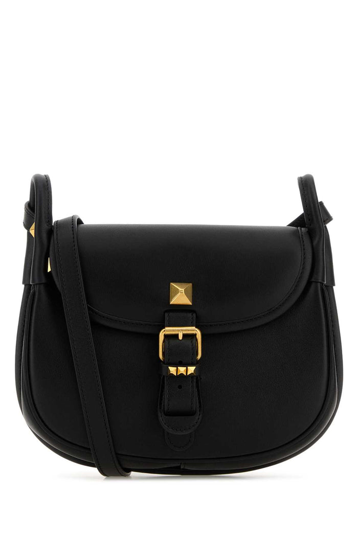 Black Leather Flaneuse Crossbody Bag Nero Calf - Bos Taurus Borse A Tracolla