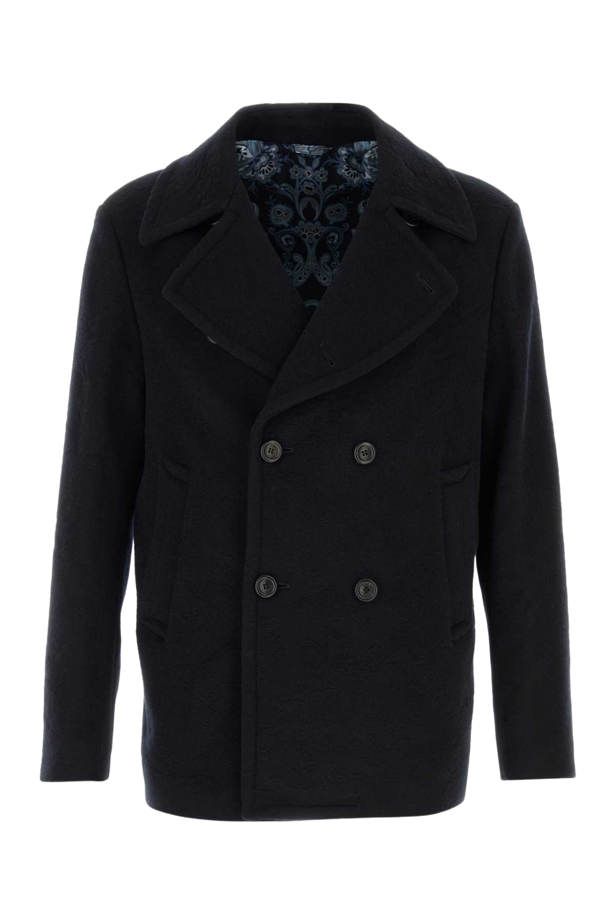 Midnight Blue Wool Coat B0339 Cappotti