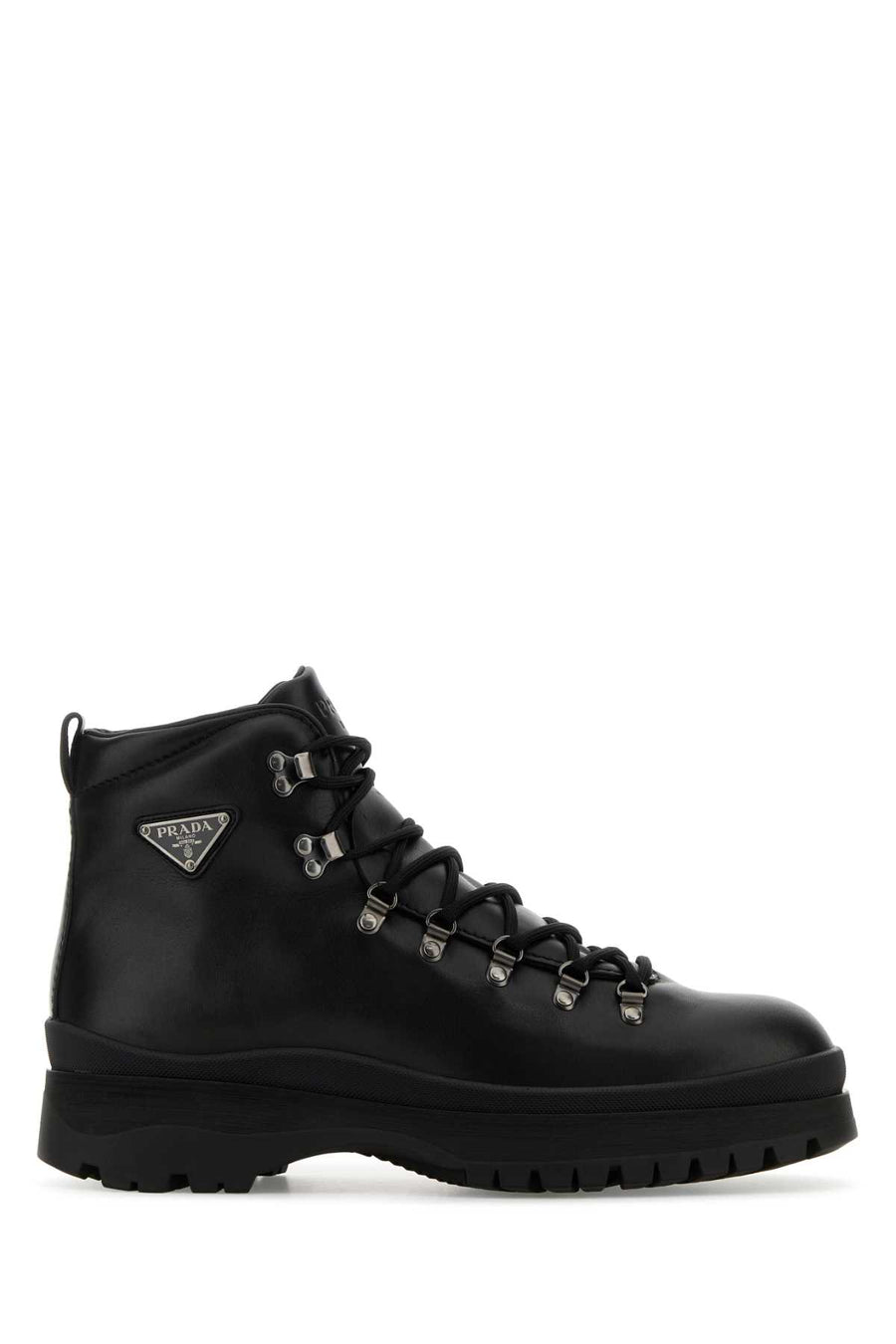 Prada 100% Vitello leather boot in black