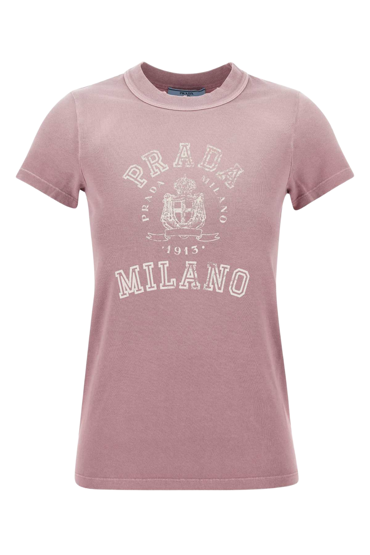 Pink Cotton T-Shirt Malva Exterior