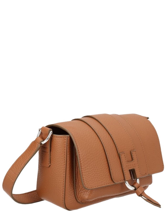 Bag Flap Brown Calf Leather Shoulder