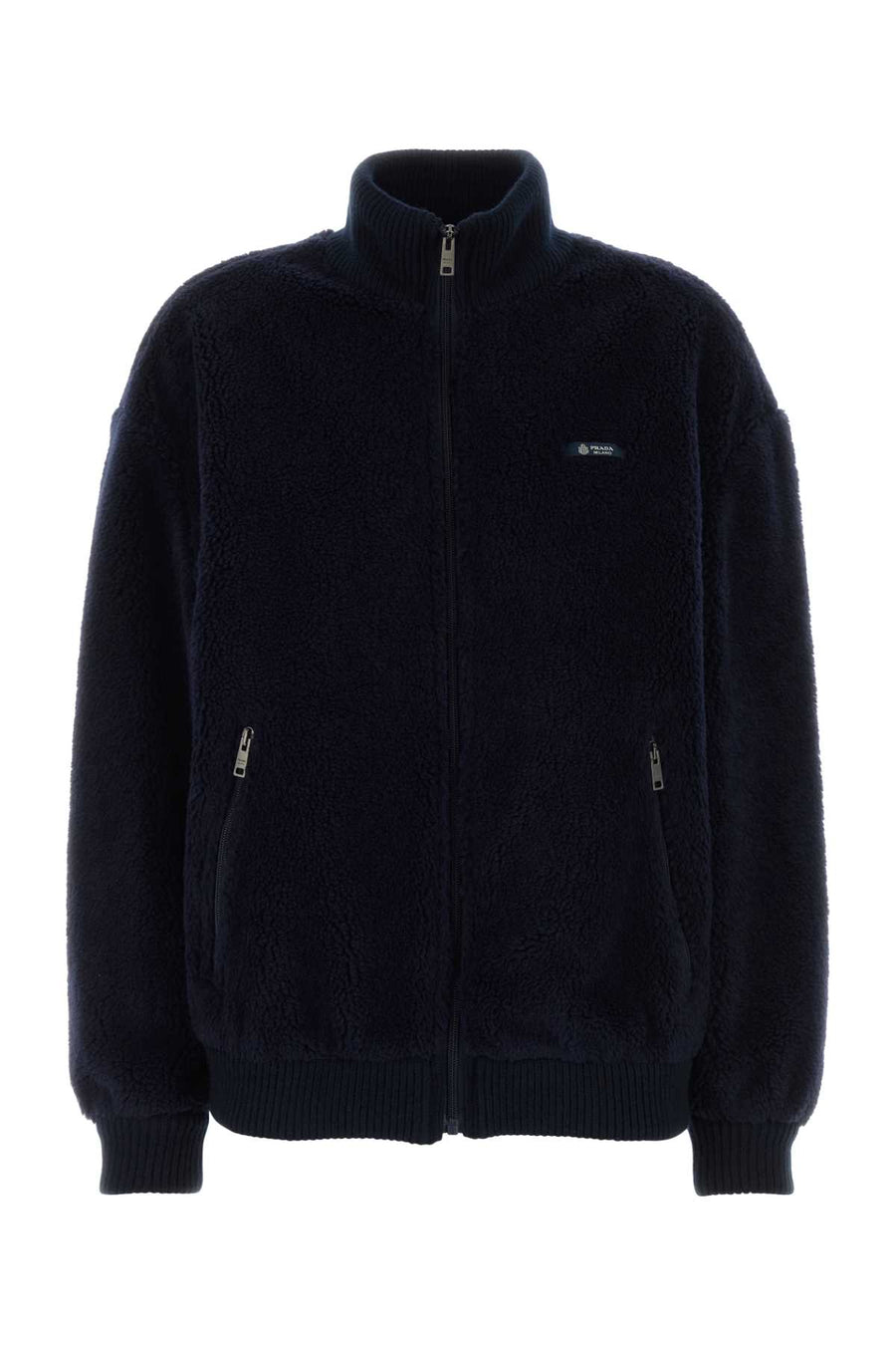 Prada Exterior: 52% Virgin wool 48% Polyester; Lining: 100% Nylon jacket in navy