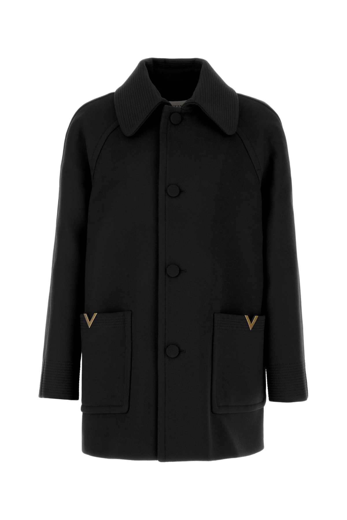 Black Wool Coat Nero Cappotti