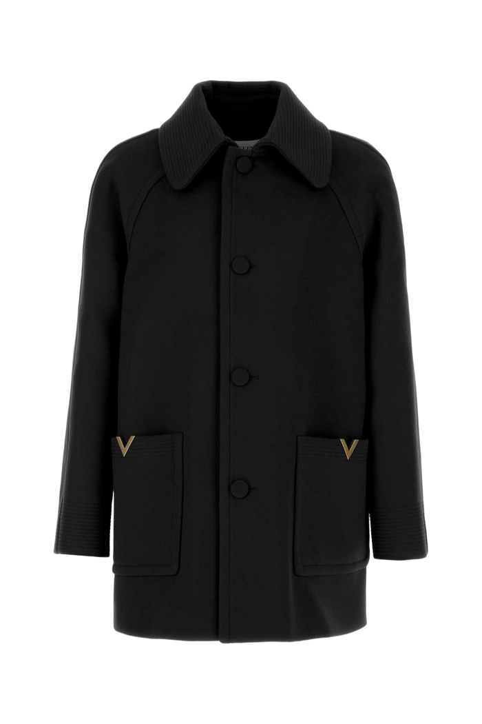 Black Wool Coat Nero Cappotti