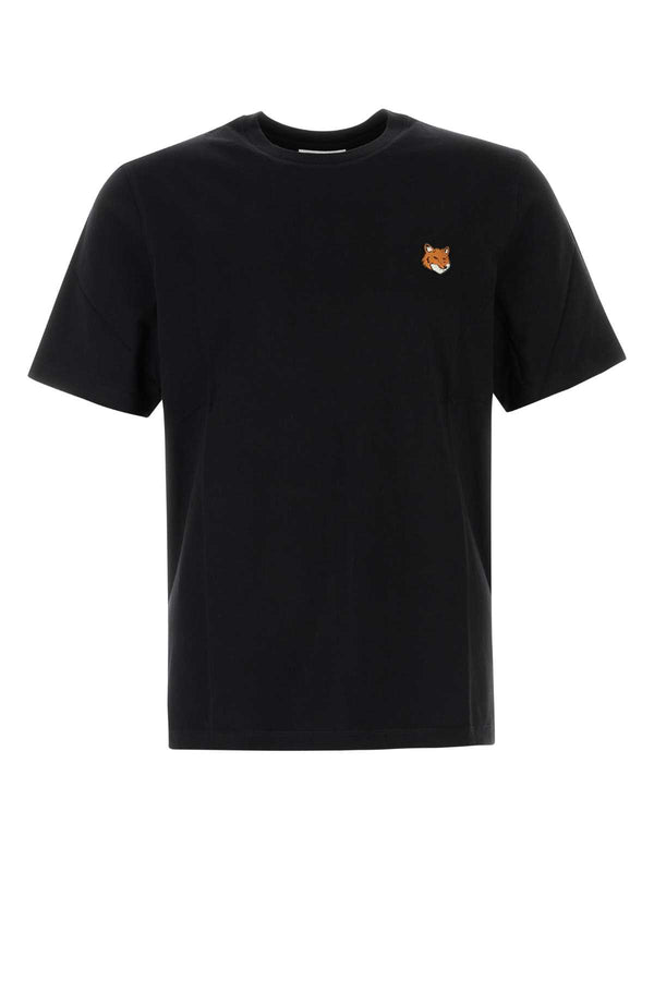 Maison Kitsune 100% Cotton t-shirt in black