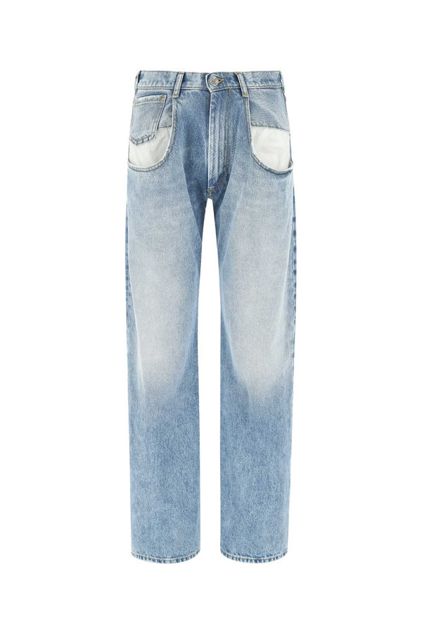 Maison Margiela 100% Cotton (primary); 65% Polyester jeans in blue