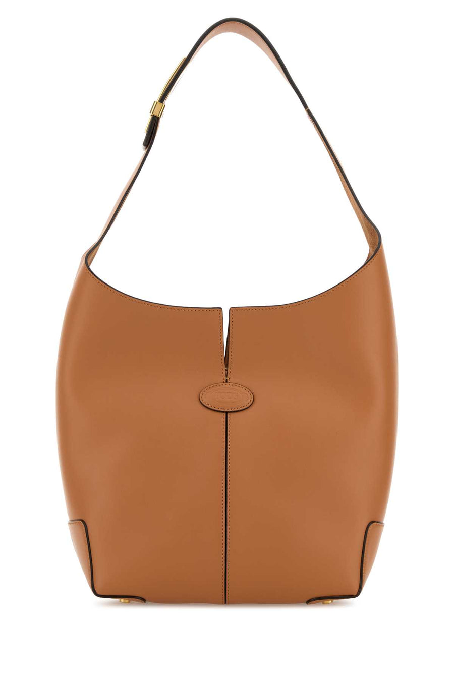 Tod's Sacca Exterior: 100% Calf Lining: 100% Suede Finishing: Golden metal shoulder bag in brown