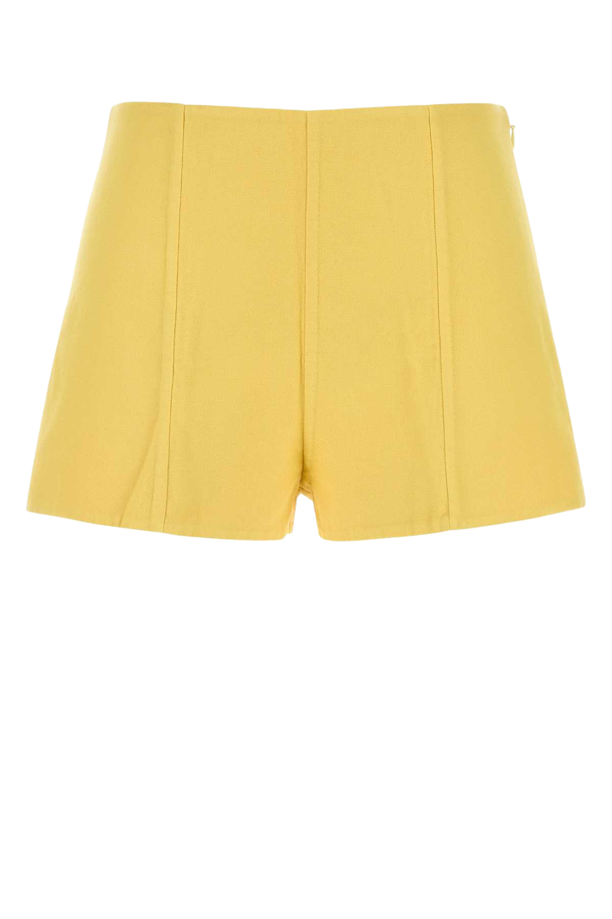 Yellow Cotton Shorts Giallo Exterior