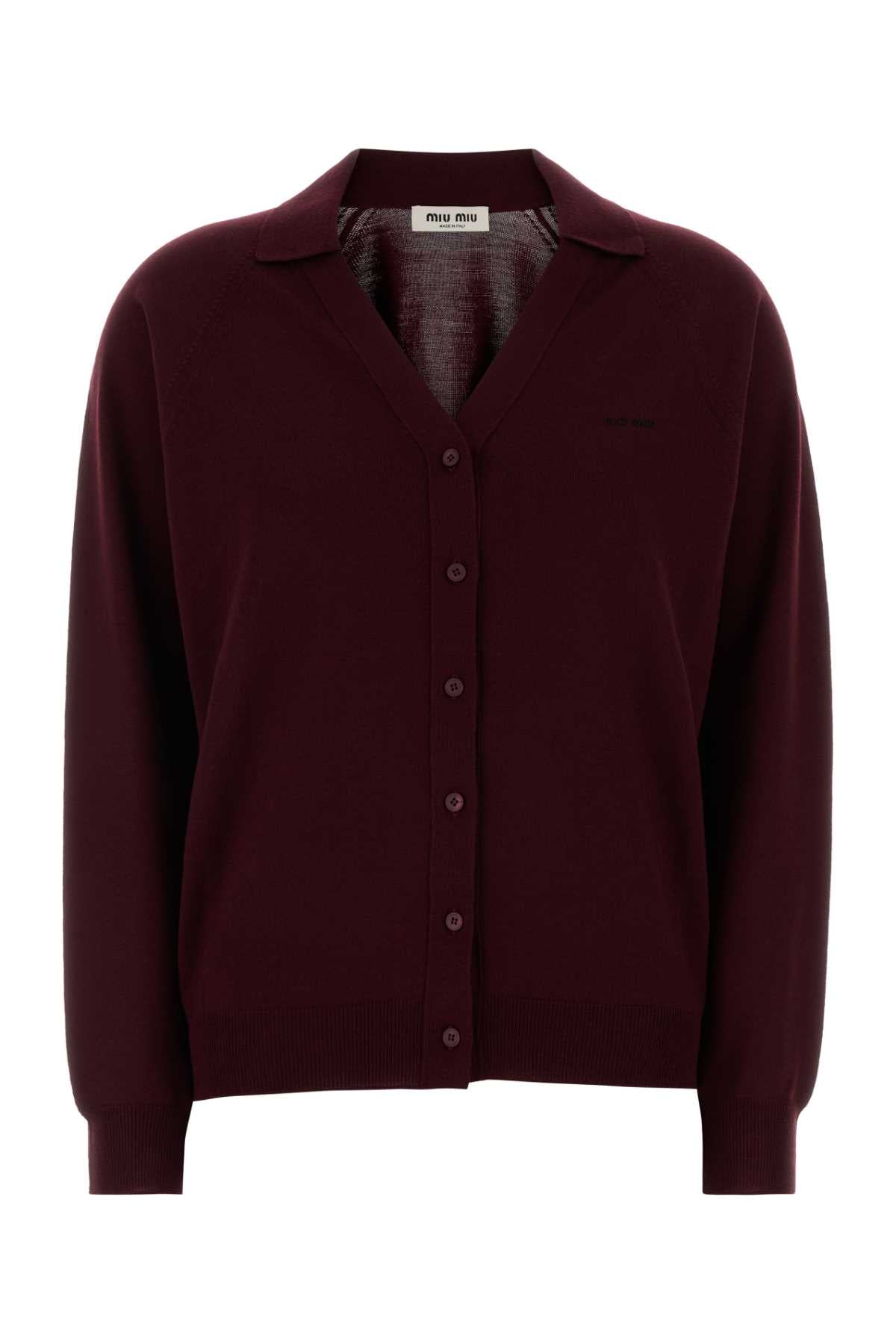 Mmf02zsooo16wj F0869 Amarantonero Exterior: Virgin Wool Maglieria
