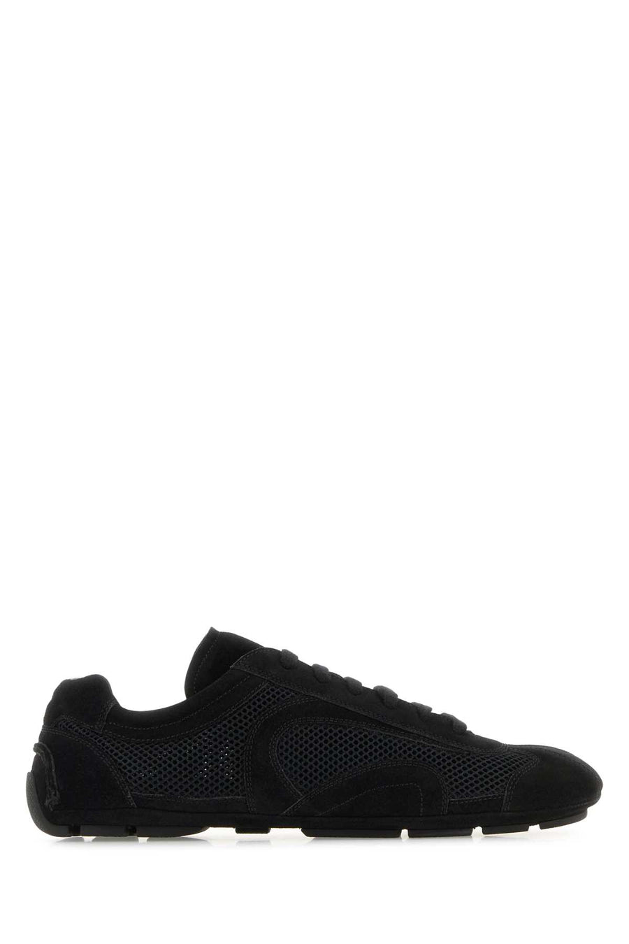 Prada Uomo Exterior: 100% Leather 100% Fabric; Interior: 100% Leather 100% Fabric; Sole: Rubber sneaker in black