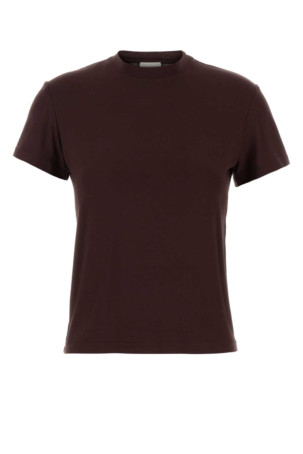 Brown Exterior: Cupro Elastane T-shirt