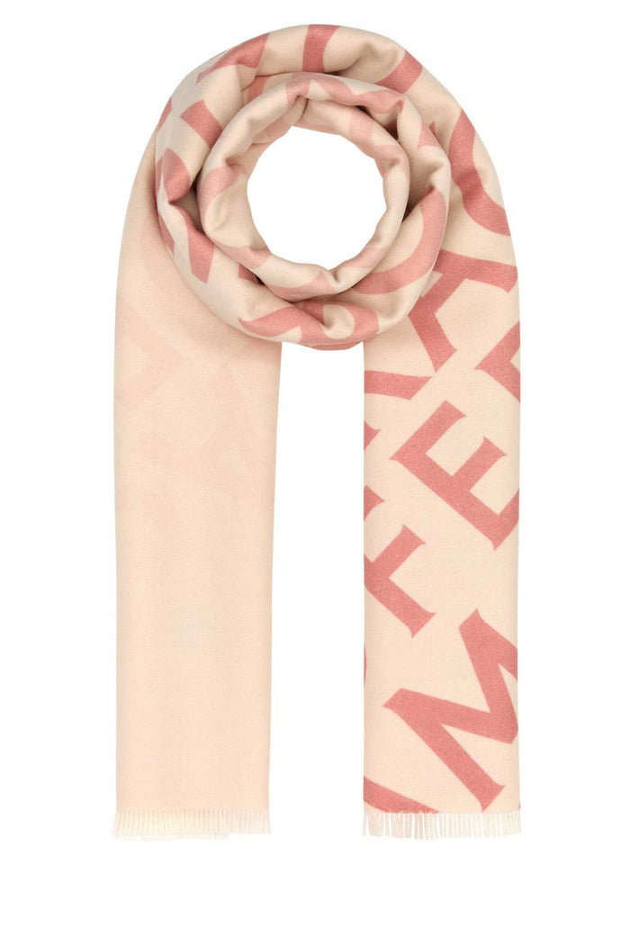 Embroidered Wool Blend Reversible Scarf Nylundpinkmascarponenylund Exterior: Cashmere Sciarpe E Foulard