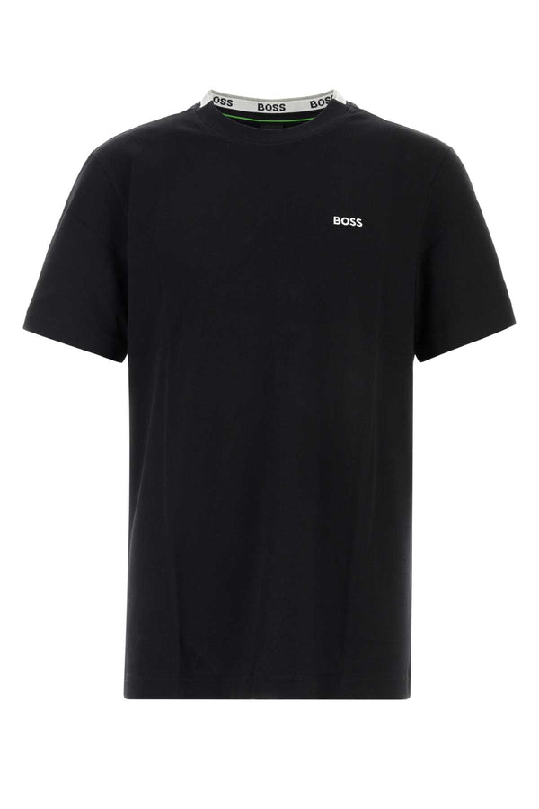 Hugo Boss Pique 100% Cotton t-shirt in black