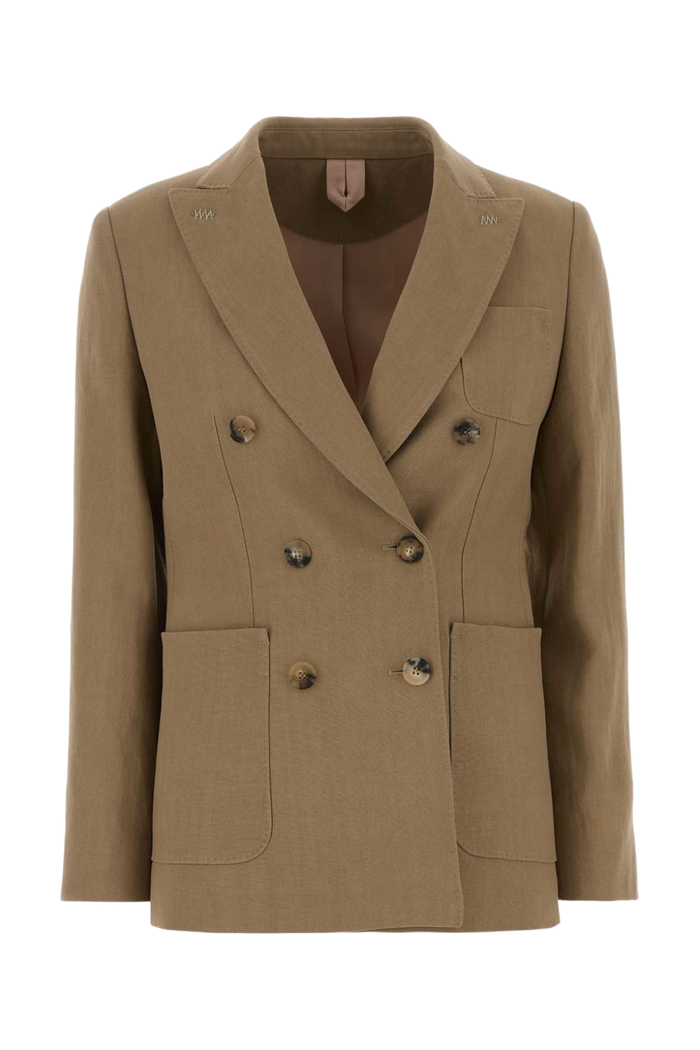 Camel Hamp Gel Blazer Deserto Giacche E Gilet
