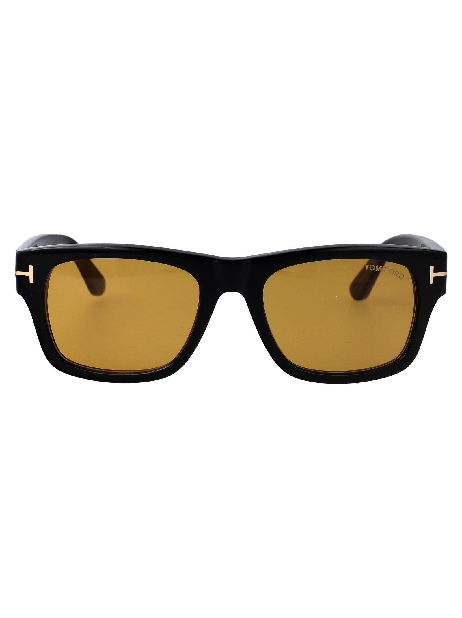Ft1303 01e Nero Lucido / Marrone Acetate Sunglasses
