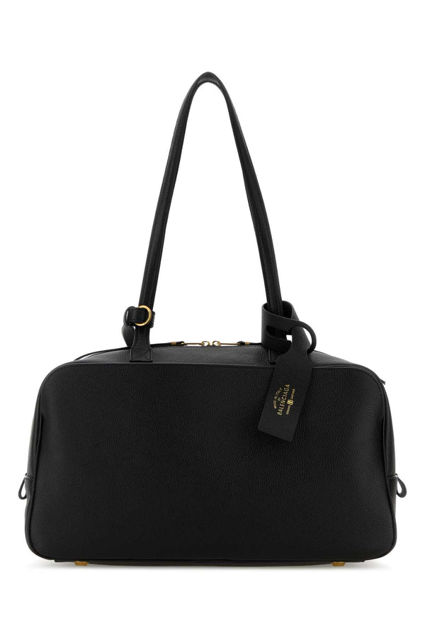 Balenciaga Domesticated calf leather shoulder bag in black