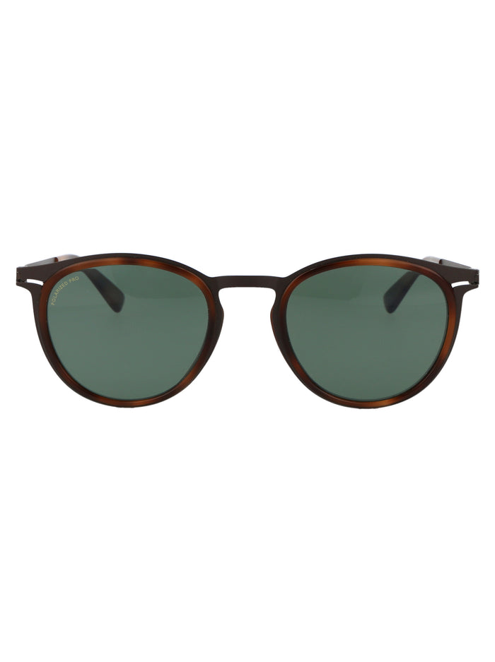 Siwa 711 A61-dark Brown/zanzibar Polarised Pro Green 15 Steel Sunglasses