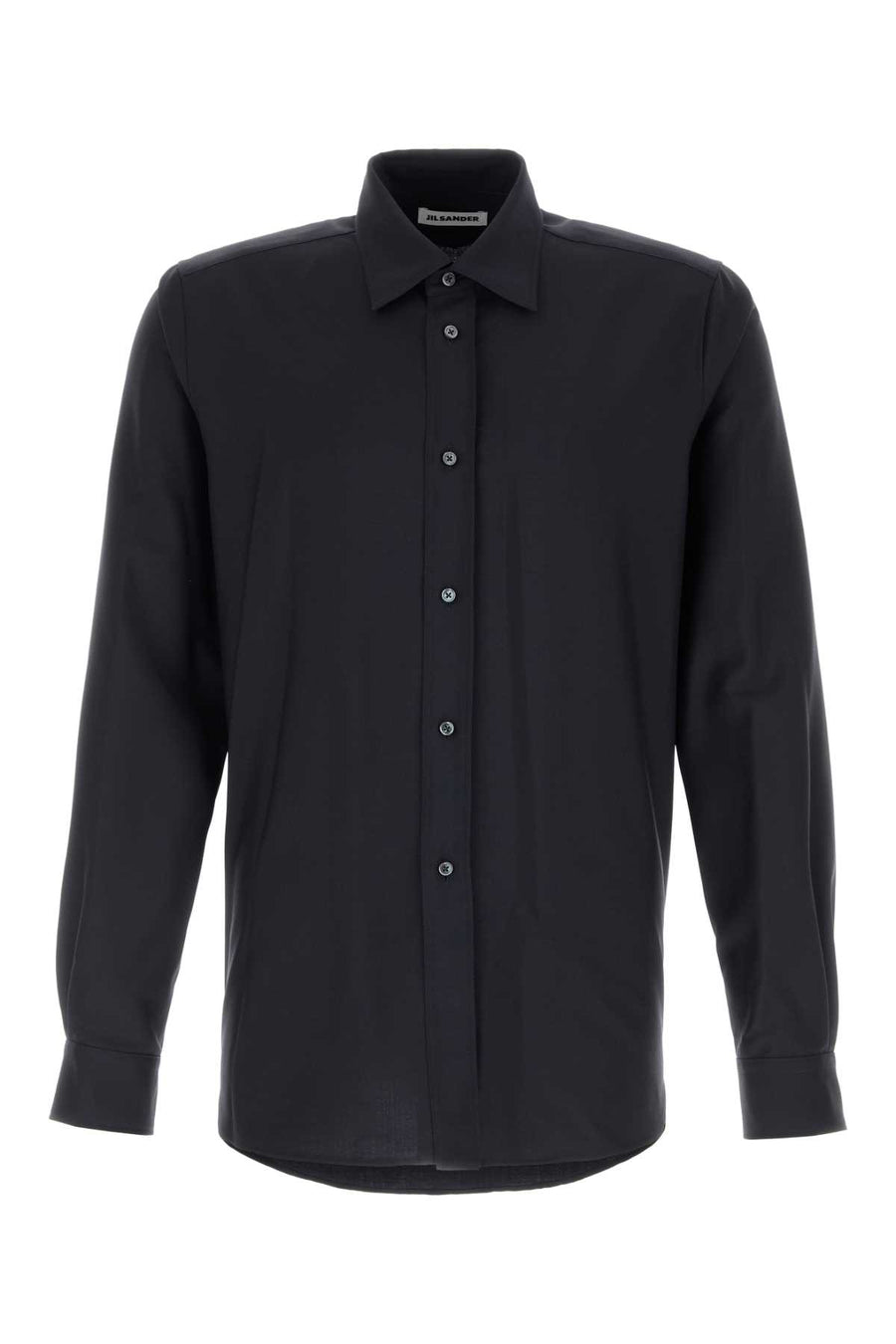 Jil Sander 73% Virgin wool shirt in navy