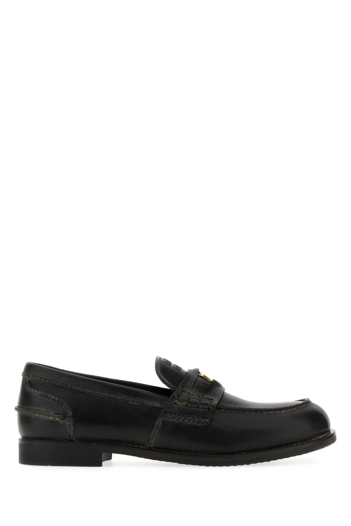 Nero Calfleather Mocassini