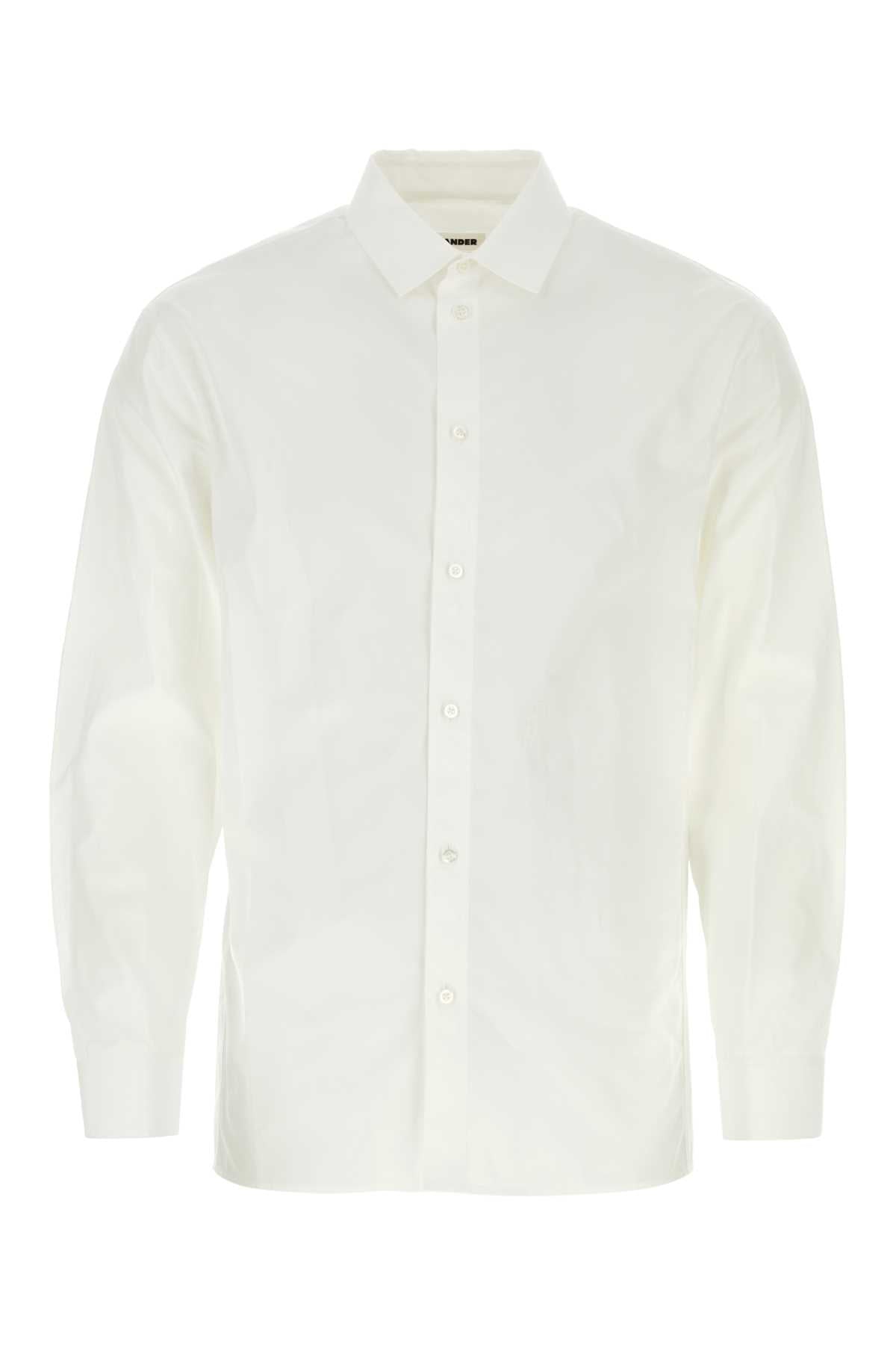 White Poplin Shirt 100 Exterior: Cotton Camicie