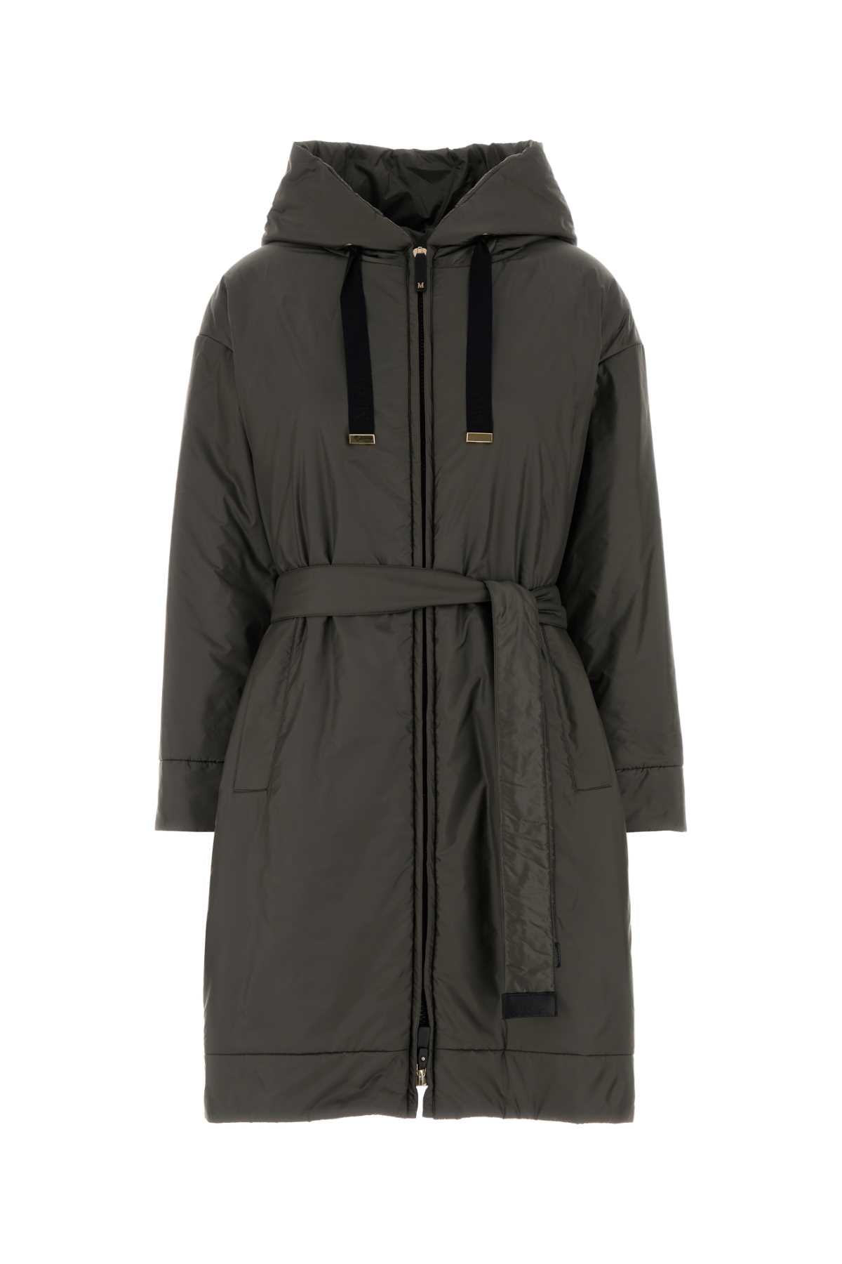 Charcoal Polyester Dioniso Padded Jacket Grigio Scuro Giubbini