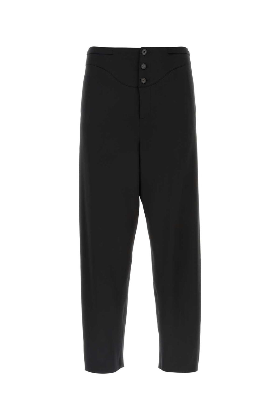 Saint Laurent 100% Silk trousers in black