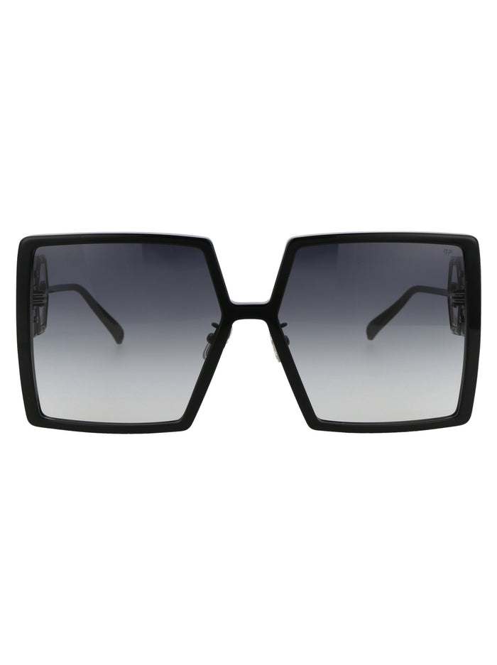 Spp028m 0700 Black Titanium Sunglasses