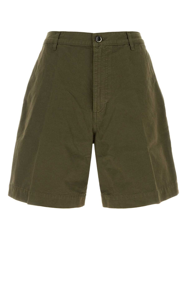 Nine In The Morning 100% Cotton bermuda shorts in green