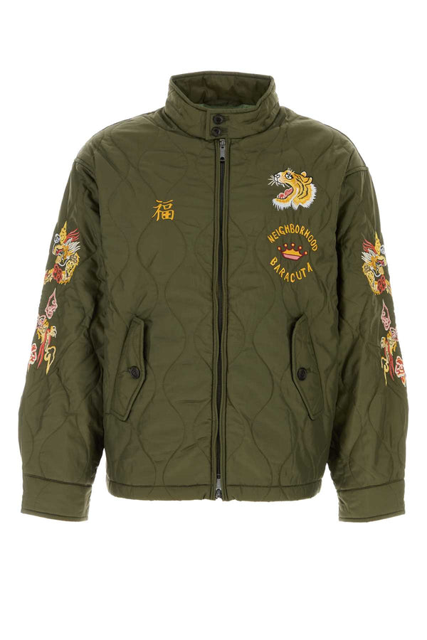 Baracuta England Neighborhood Exterior: 100% Nylon; Lining: 100% Nylon jacket in olive