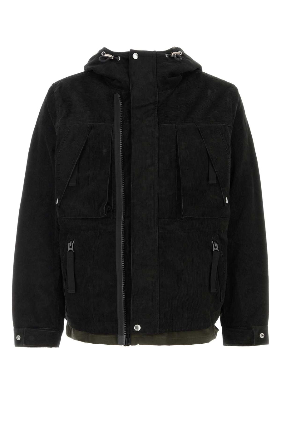 Sacai Exterior: 80% Cotton jacket in black