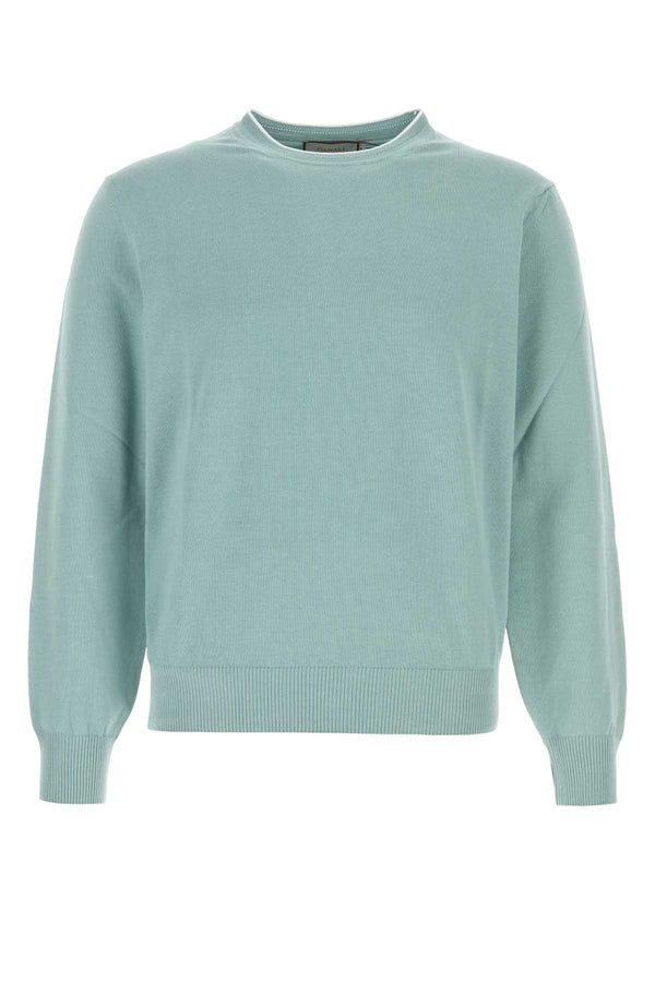 Canali Manica 100% Cotton sweater in blue