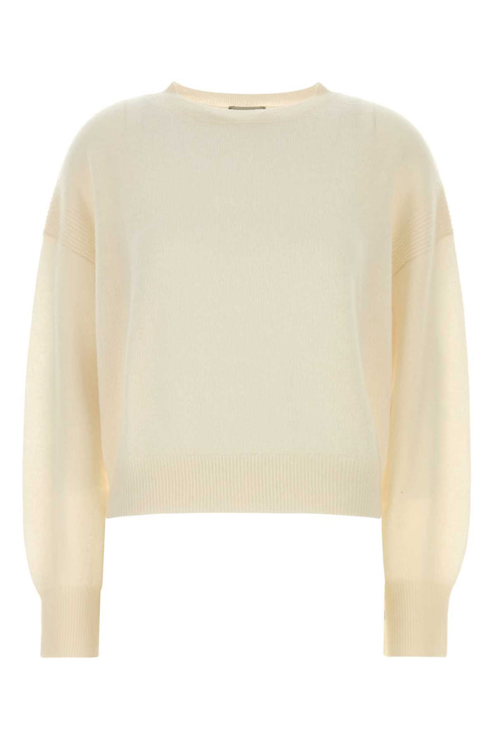 White Cashmere Modena Sweater Exterior: Organic Maglieria