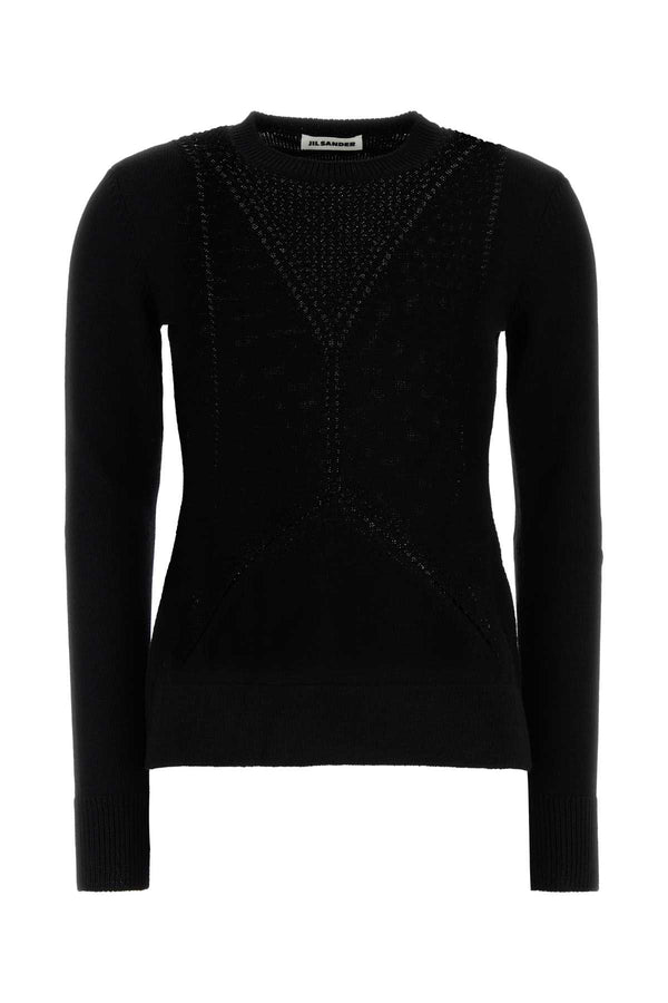 Jil Sander Jumper 67% Wool 33% Cotton sweater in black