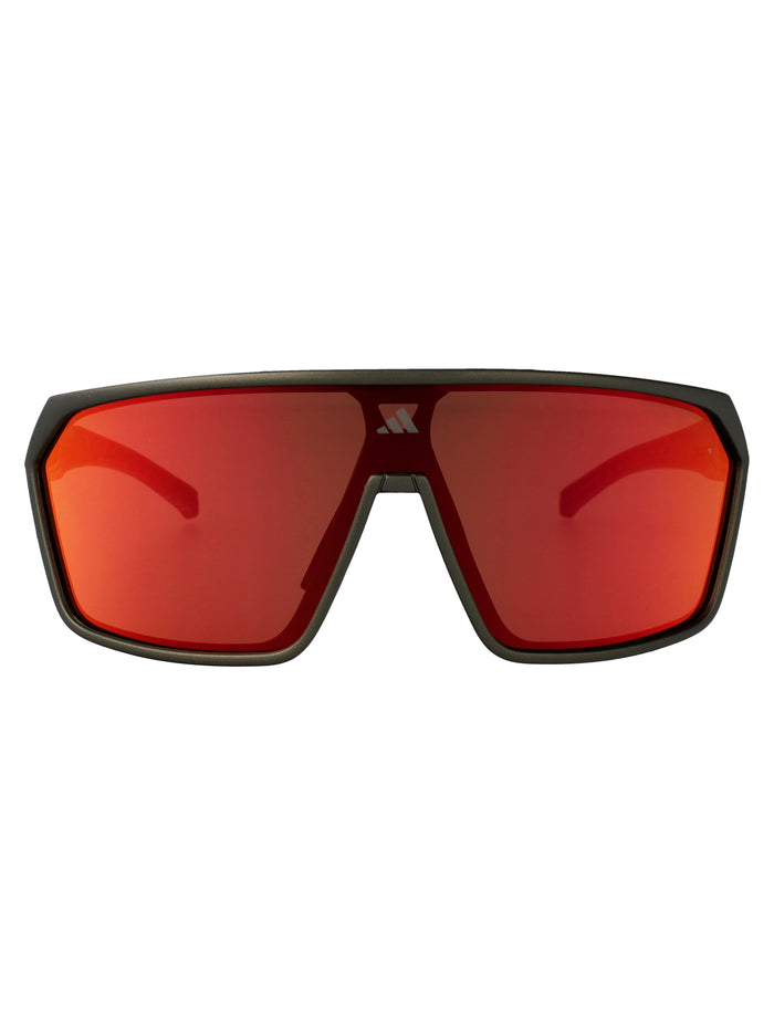 Sp0108 97l Verde Scuro Op / Roviex Specchiato Injected Sunglasses