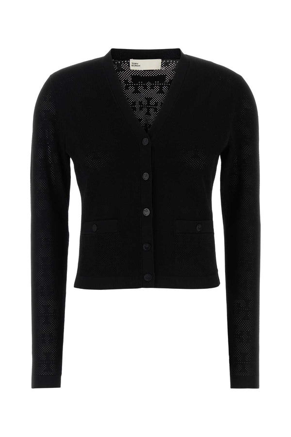 Tory Burch 79% Viscose cardigan in black