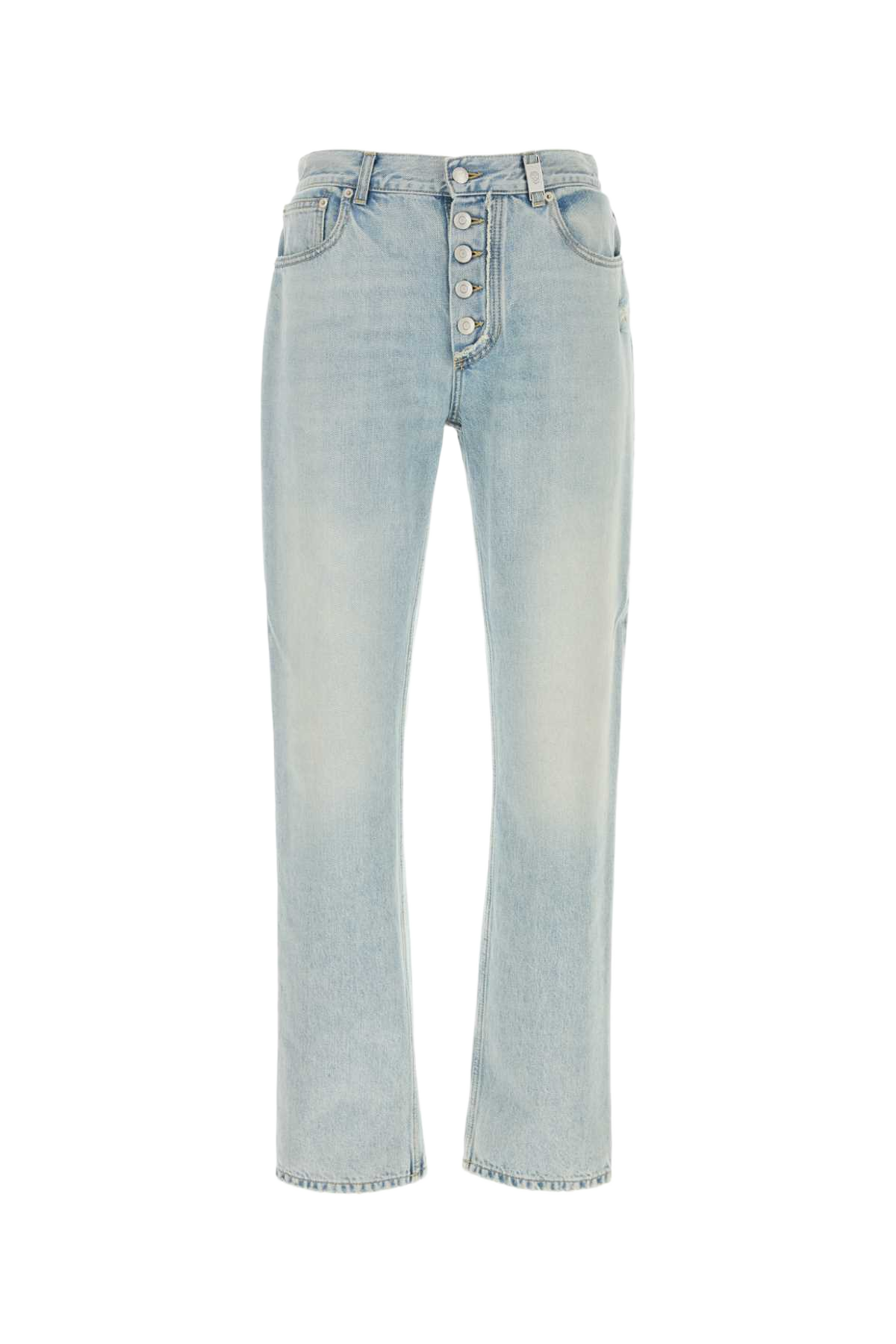 Denim Jeans Bluewashed Exterior: Cotton