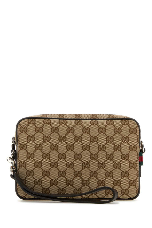 Gucci 65% Polyester crossbody bag in beige