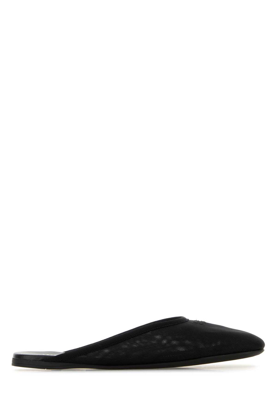 Miu Miu Exterior: 100% Fabric slipper in black