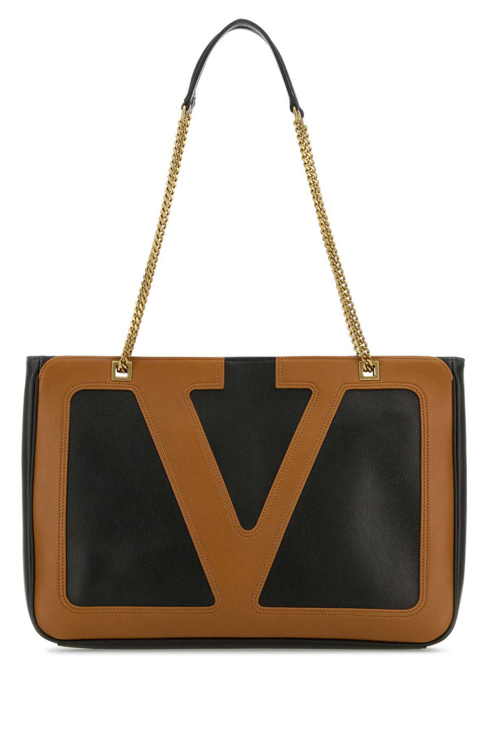 Black Nappa Leather Medium Viva Superstar Shopping Bag Nerospice Borse A Mano