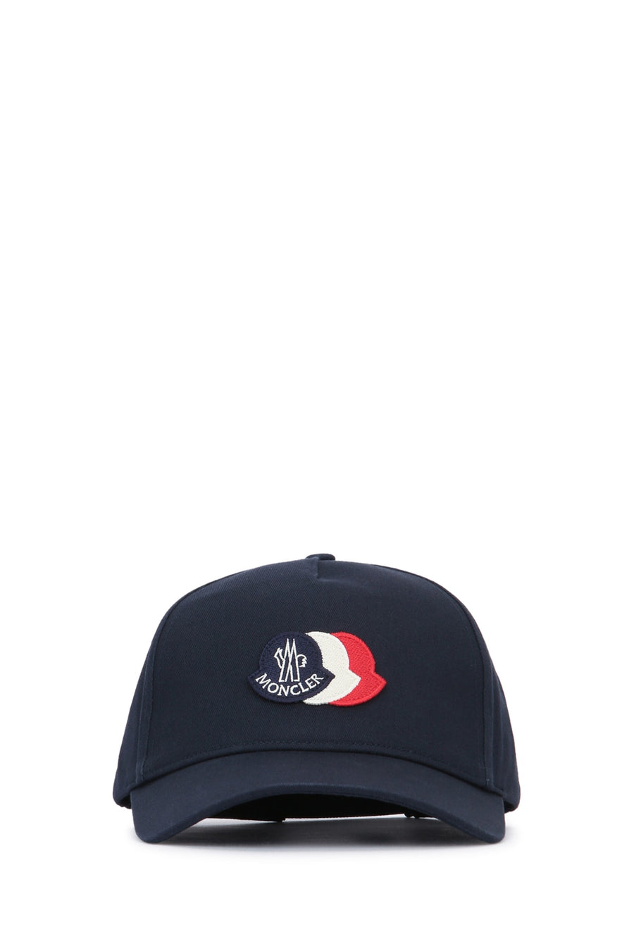 Moncler Jr BASEBALL 100% Cotton baseball cap in navy