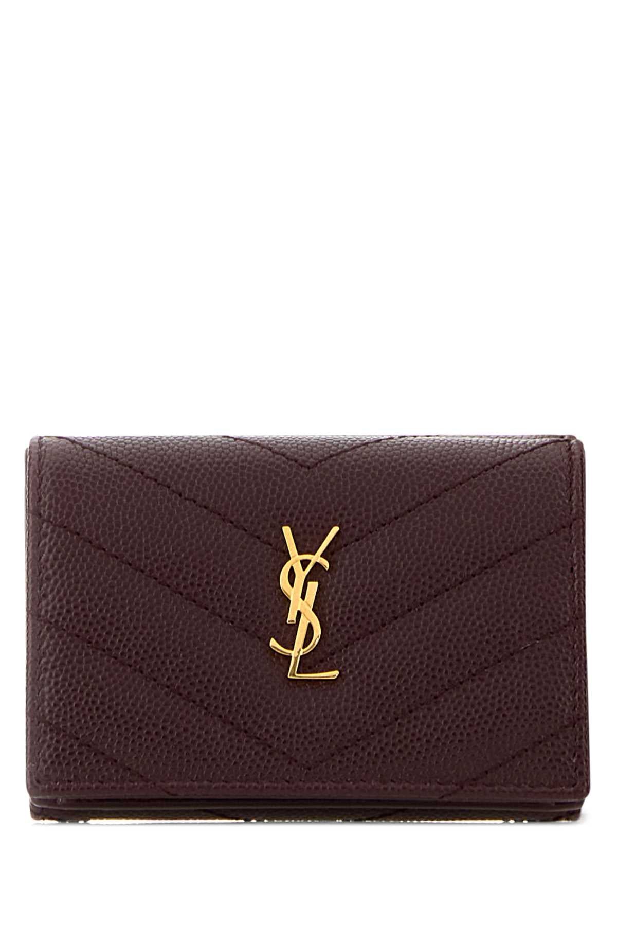 Plum Leather Wallet Hotwine Portafogli