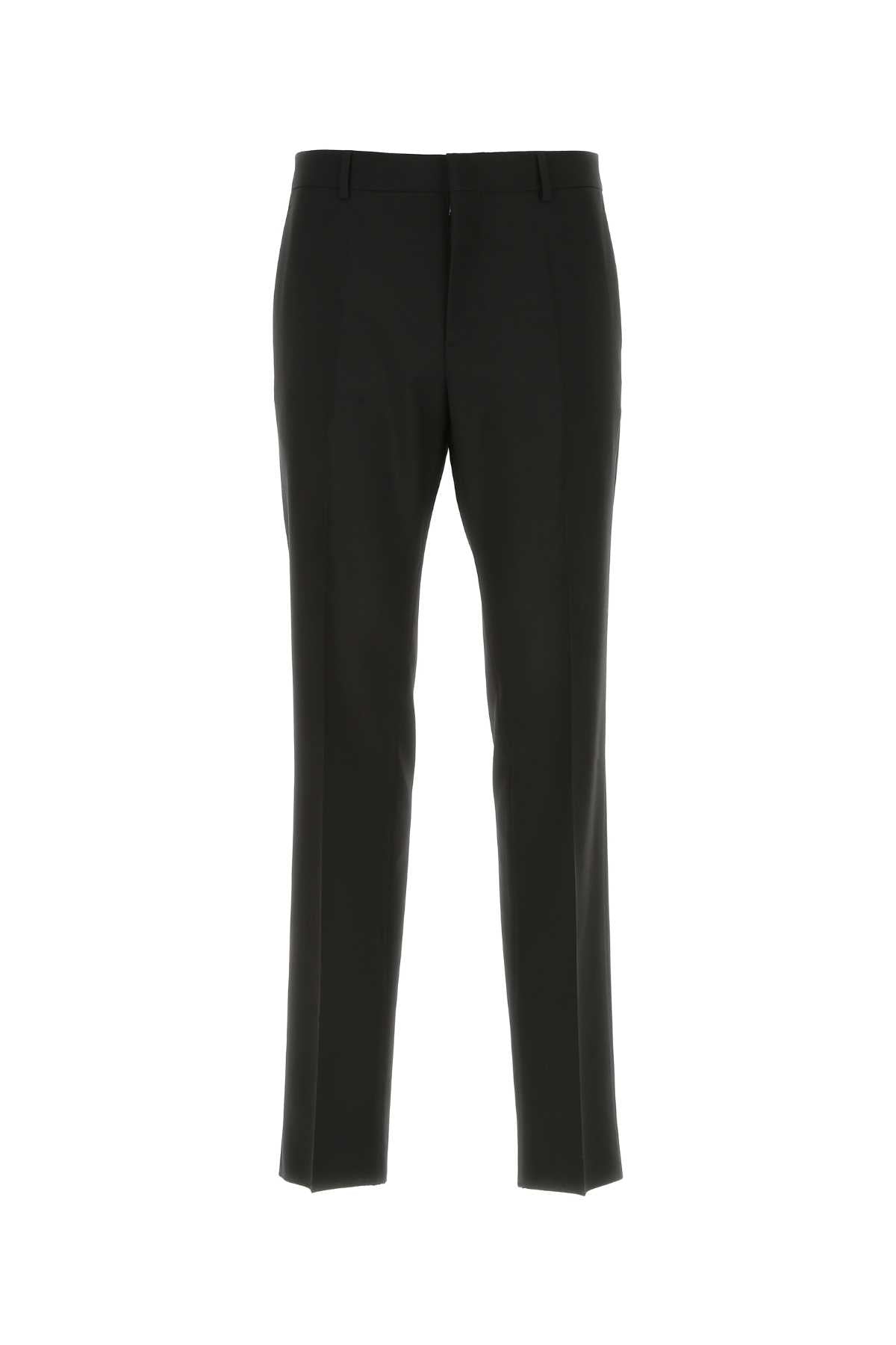 Black Wool Pant 0no Exterior: Virgin Pantaloni