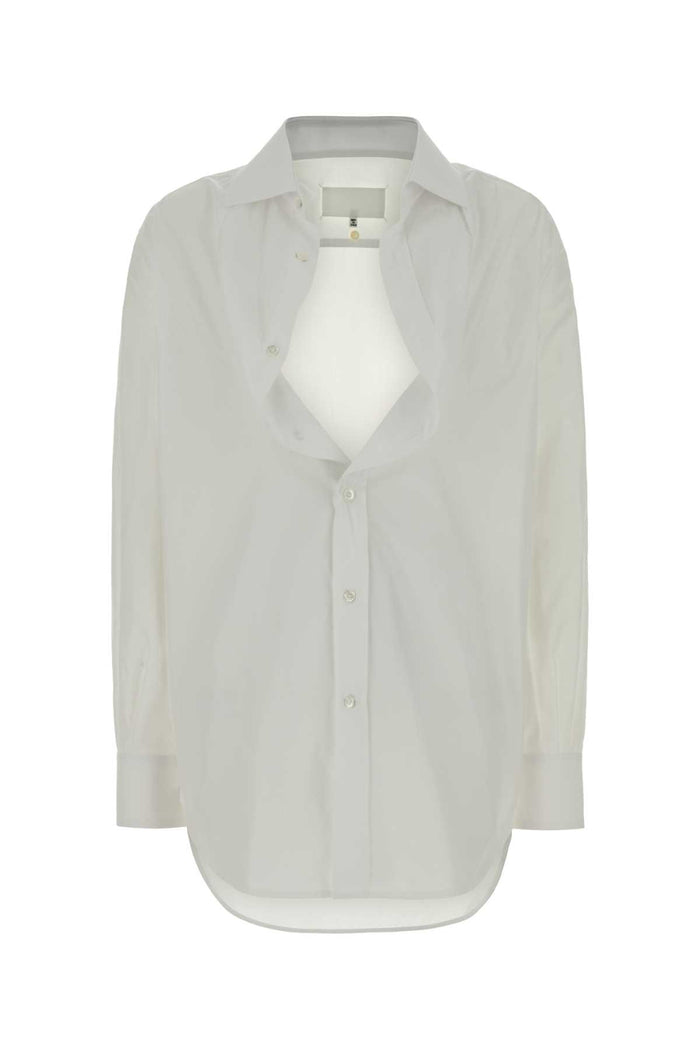 White Poplin Shirt Exterior: Cotton Camicie