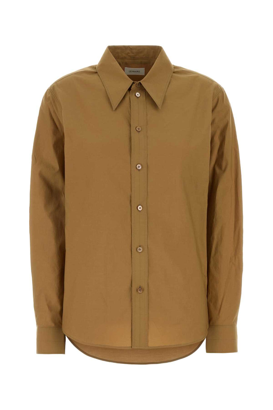 Lemaire Collar 80% Cotton shirt in camel