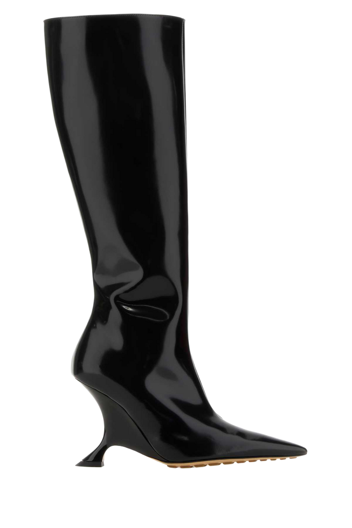Black Leather Rocket Boots Stivali