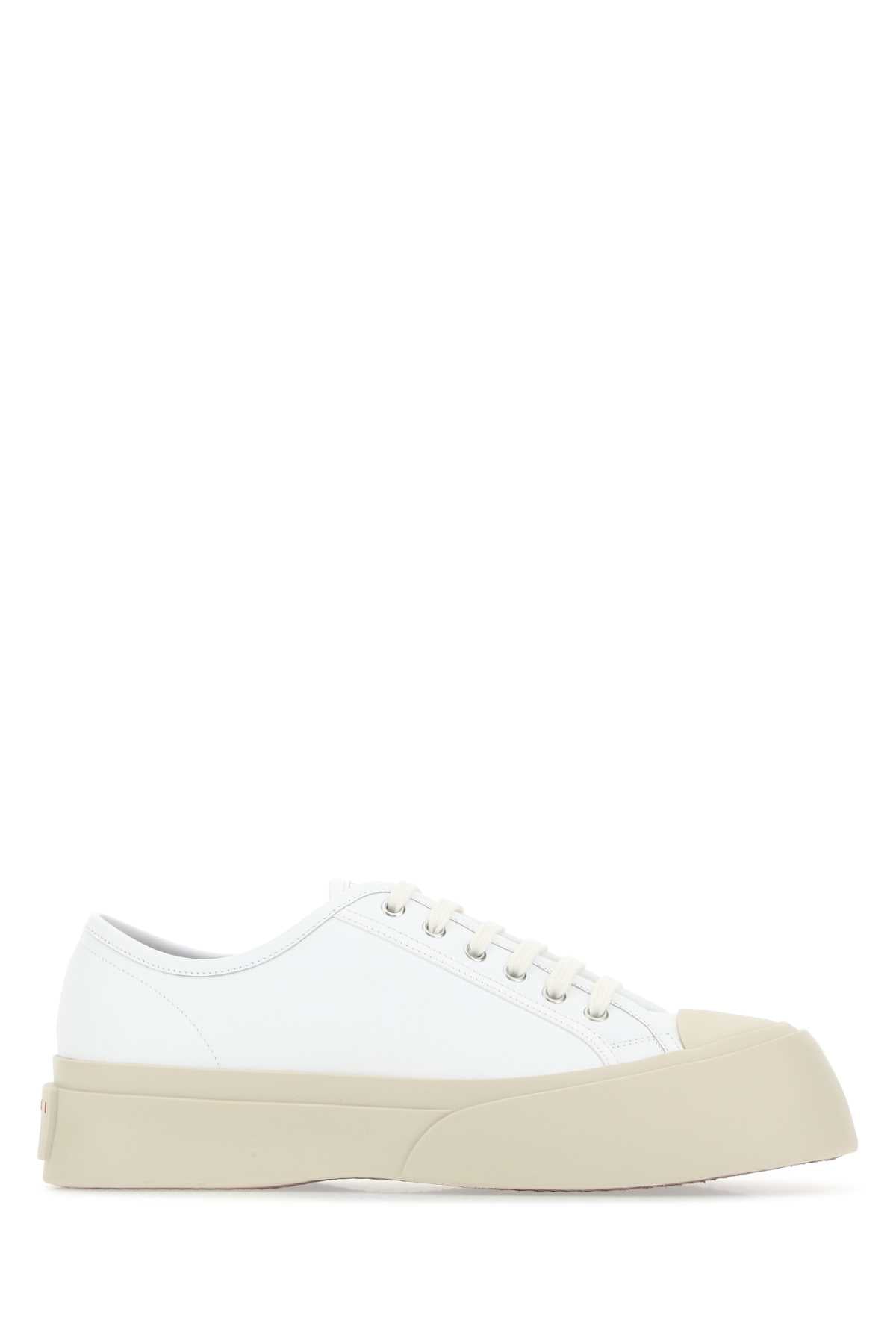 White Leather Pablo Sneakers 00w01