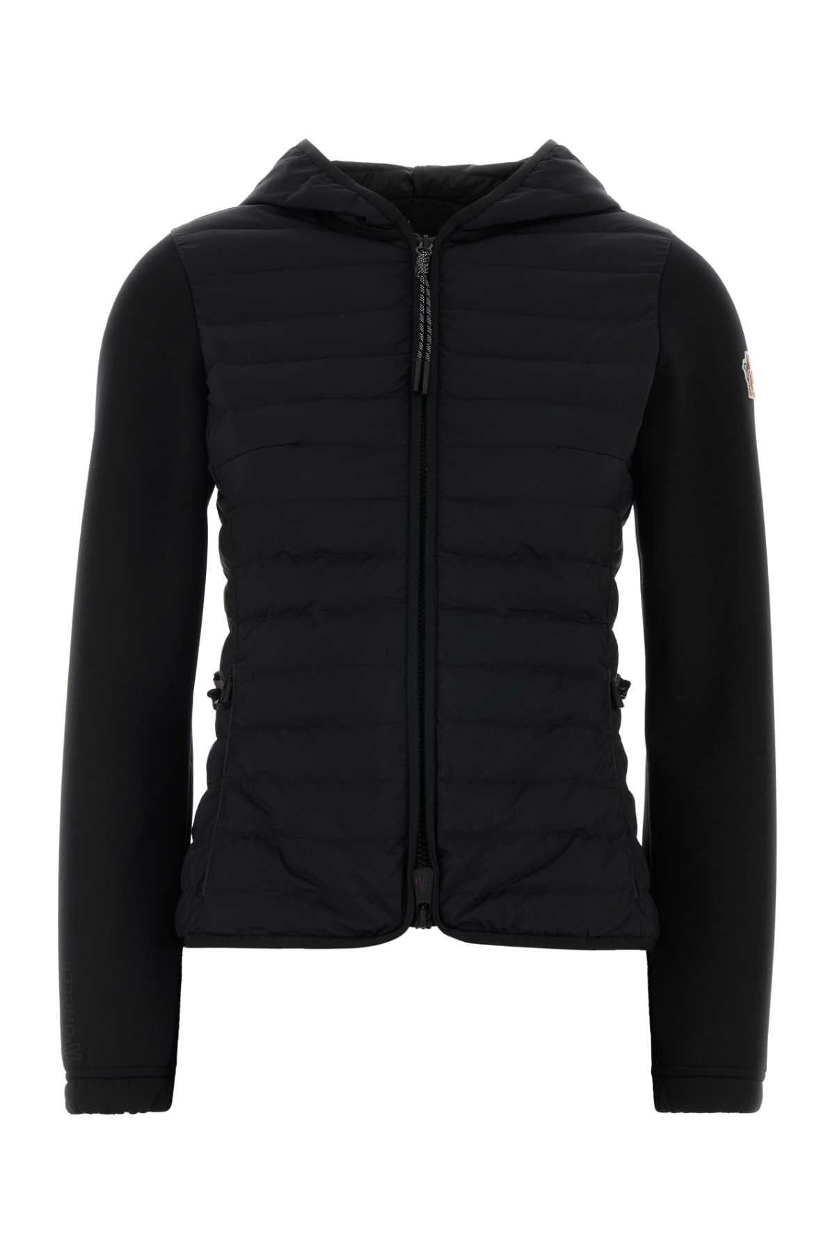 Black Stretch Polyester Blend Jacket 999 Maglieria